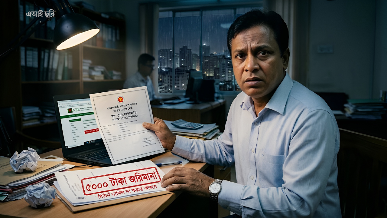 ই-টিন আছে, রিটার্ন দেননি? সবার জরিমানা ৫ হাজার নয়